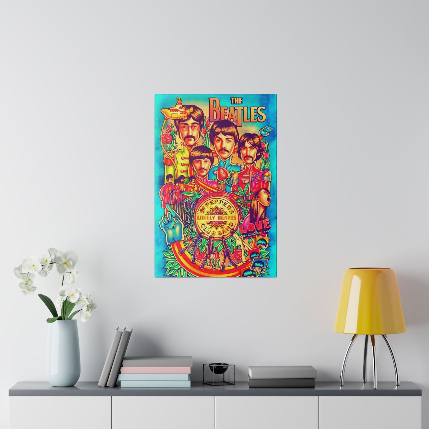 The Beatles, St Pepper Lonely Hearts Club band - Canvas