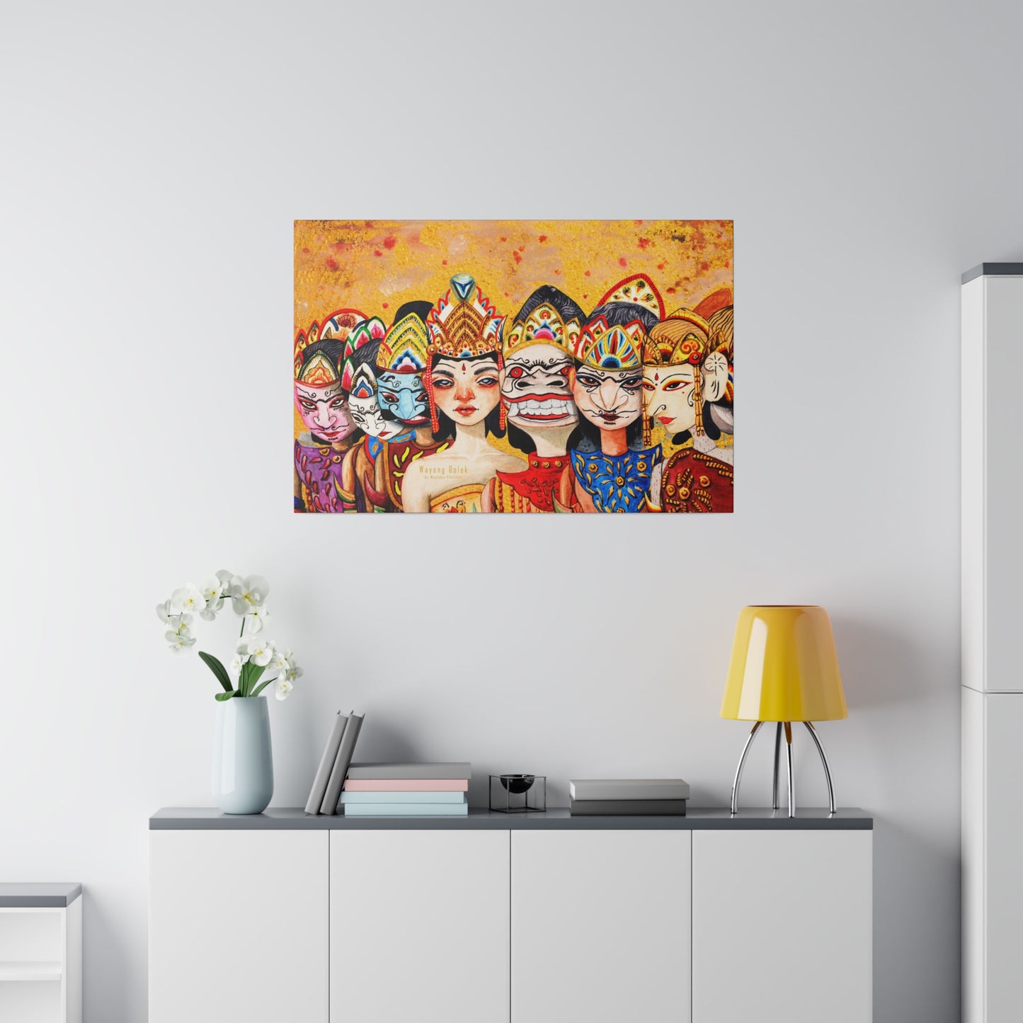 Wayang Art of Indonesia: Wall Decor - Canvas