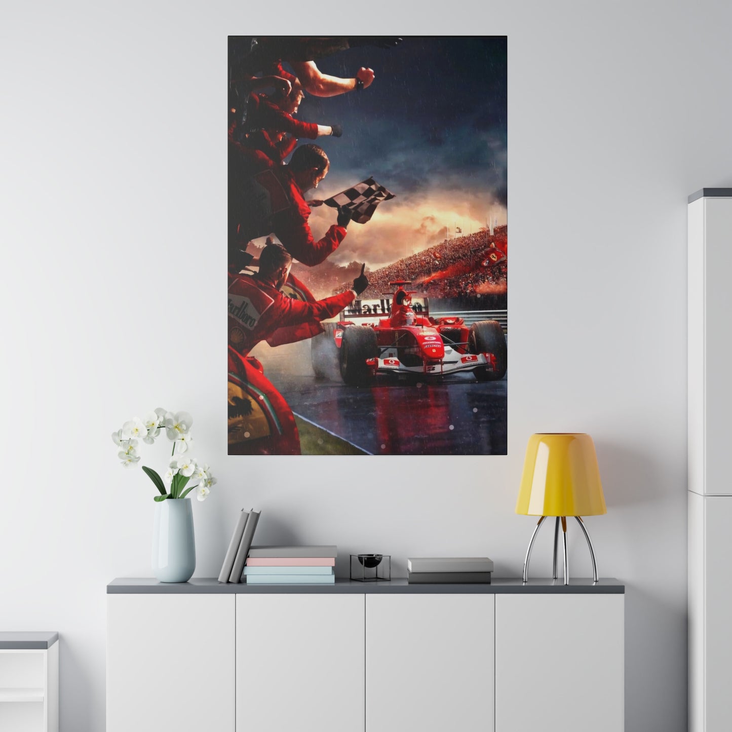 Ferrari Michael Schumacher Victory Canvas: Celebrate the Legend
