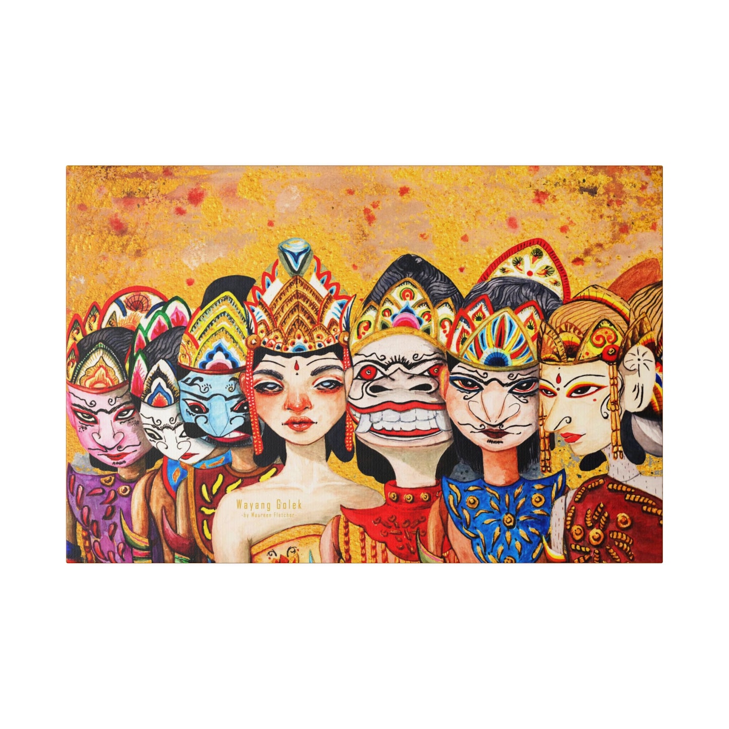 Wayang Art of Indonesia: Wall Decor - Canvas