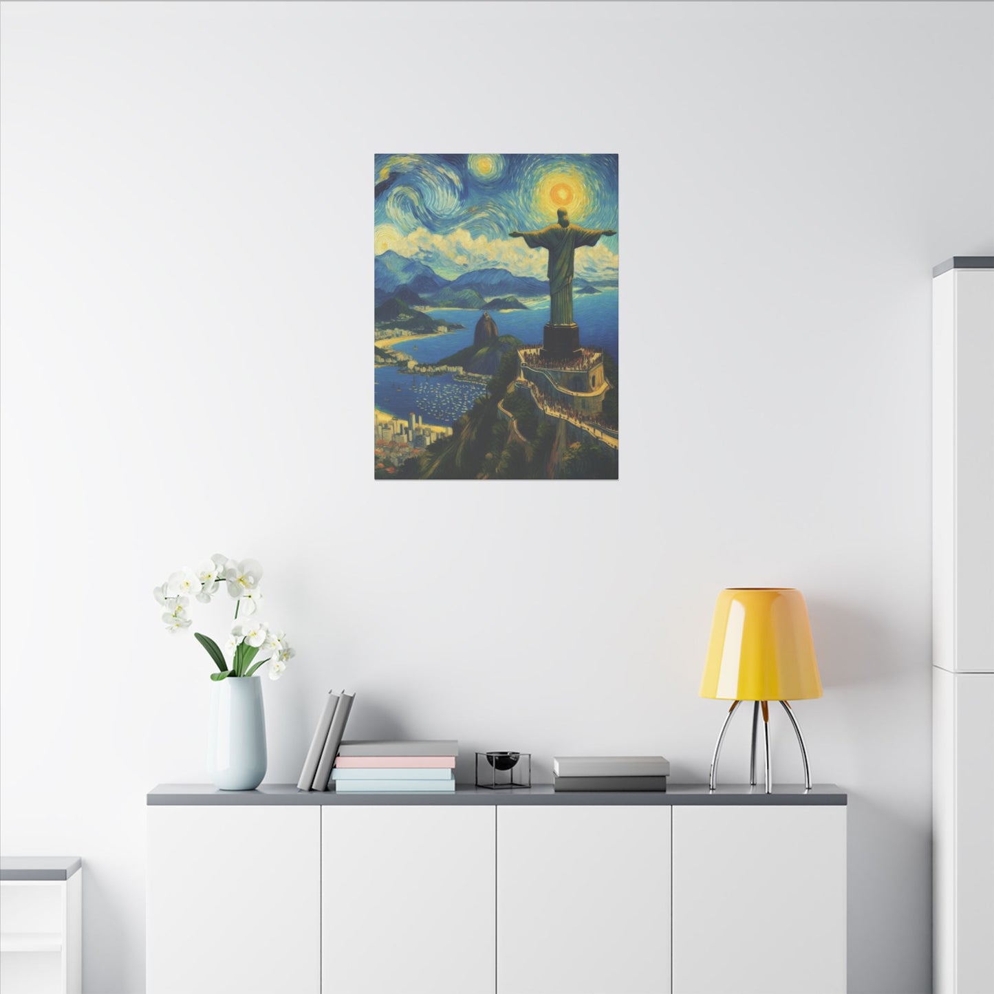 Canvas Rio de Janeiro meets Van Gogh Style