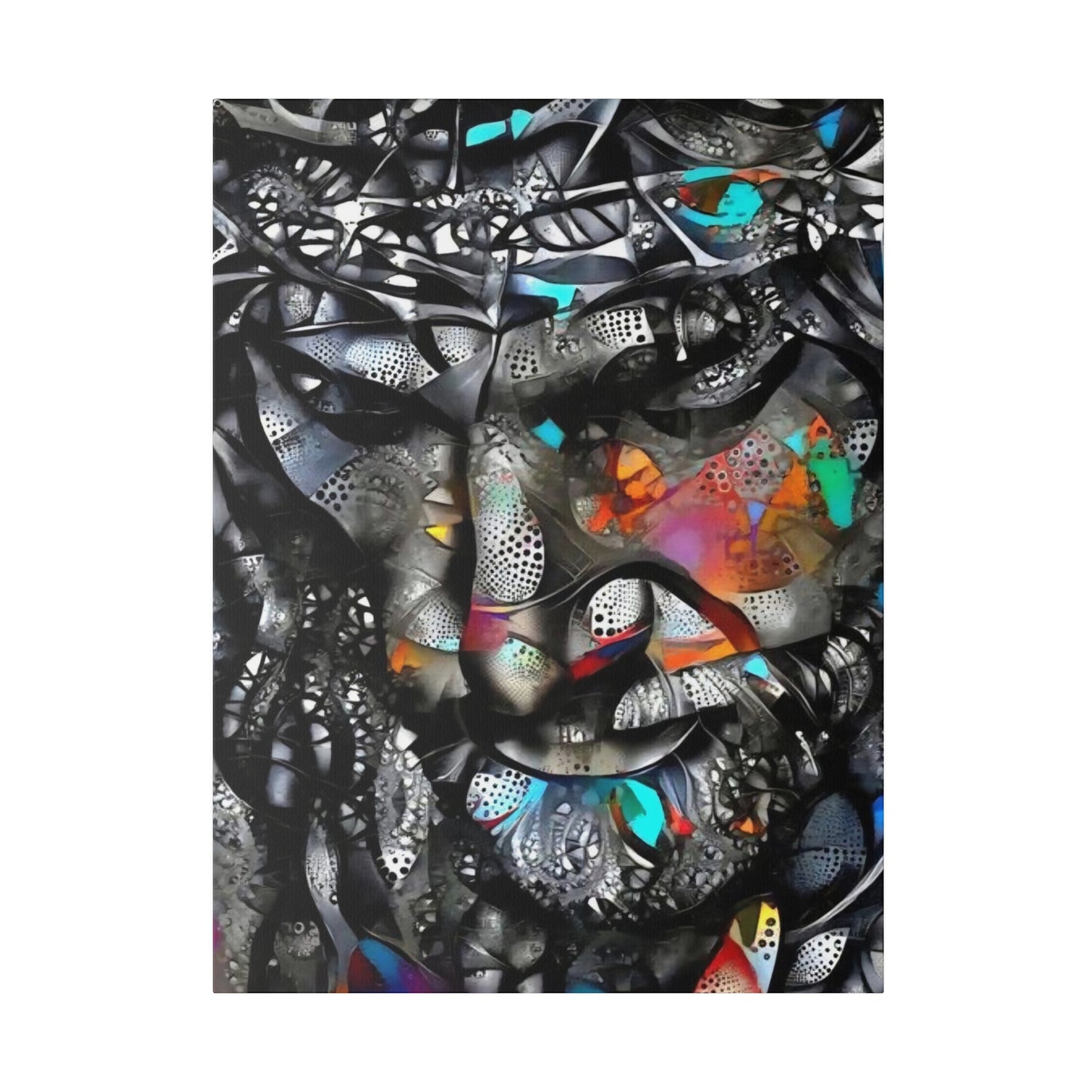 Jesus with Thorn Crown: Sacred Wall Art - Canvas