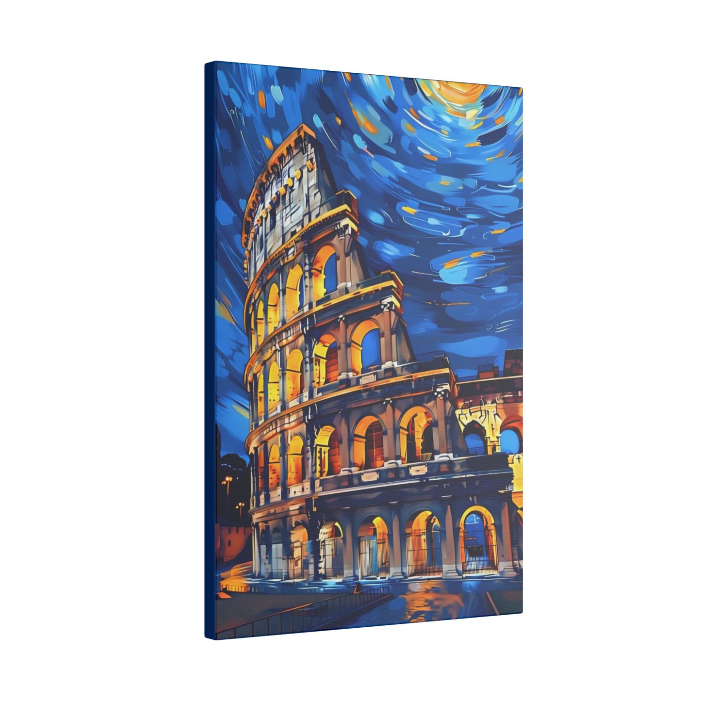Canvas Colosseum Meets Van Gogh Style