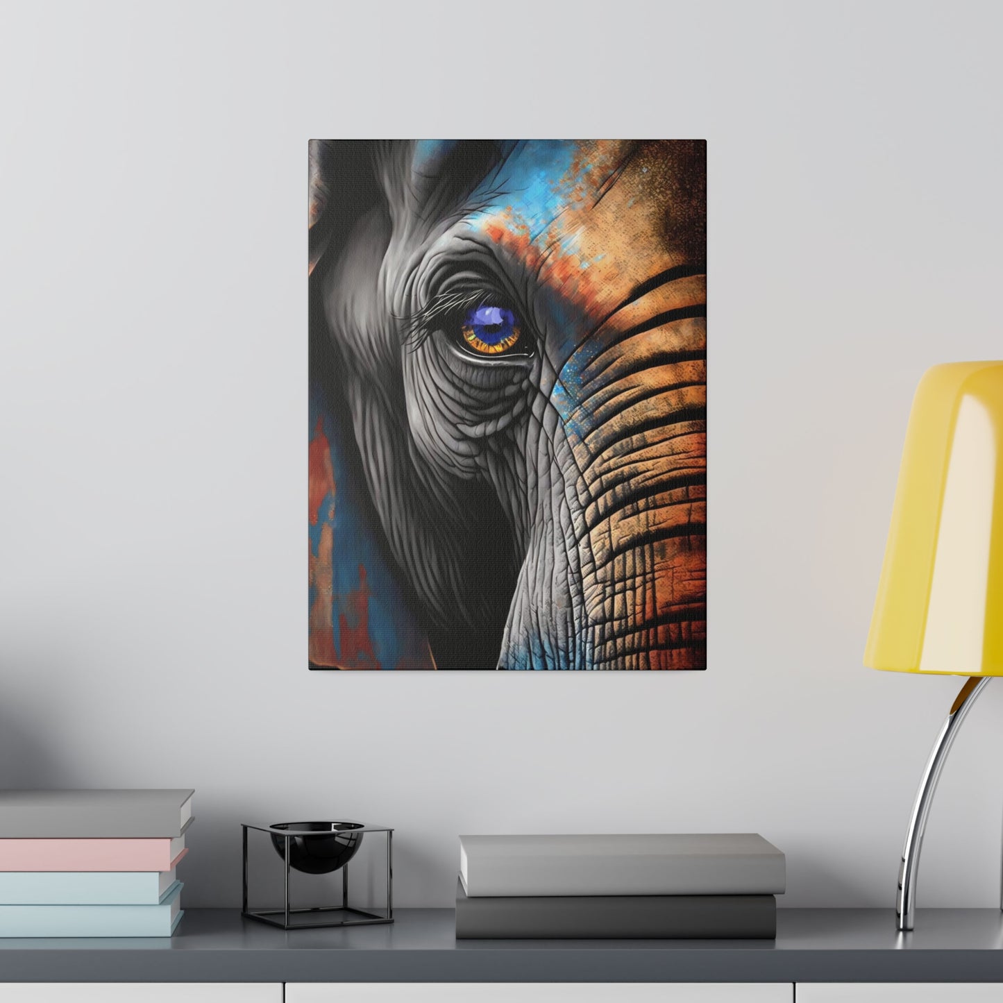 Half Elephant Head: Nature-Inspired Wall Art Canvas