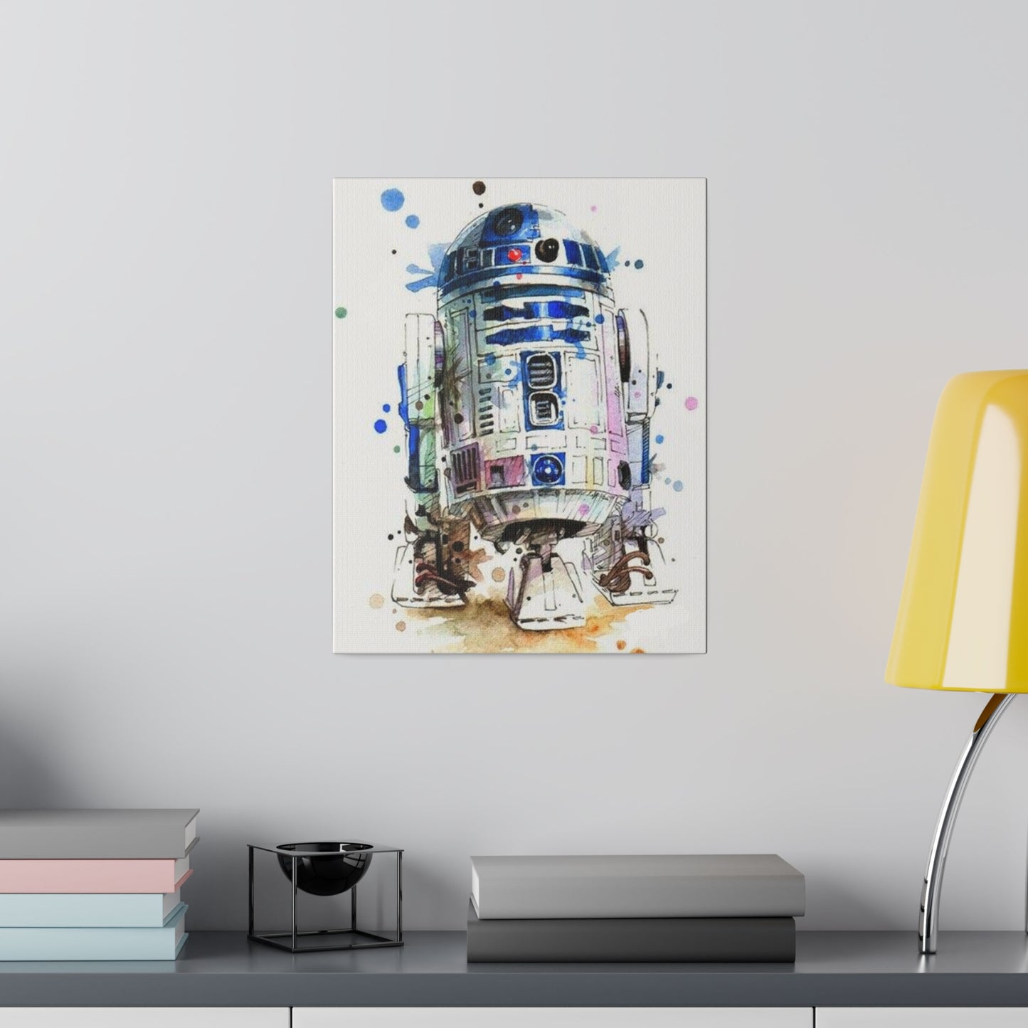 Star Wars R2-D2 Watercolor Art Canvas: Droid Delight