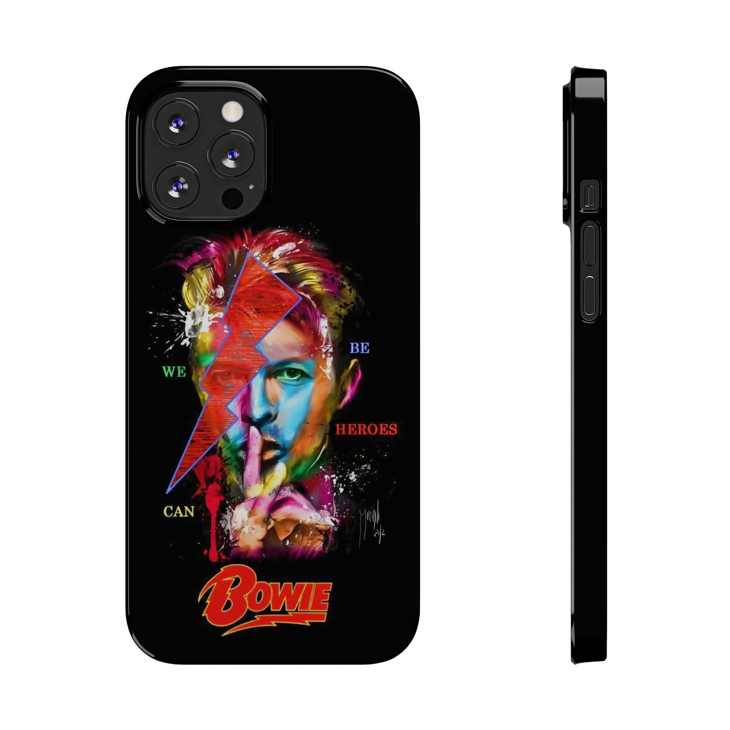 David Bowie: We Can Be Heroes" iPhone 15, 14, 13, 12 Cases