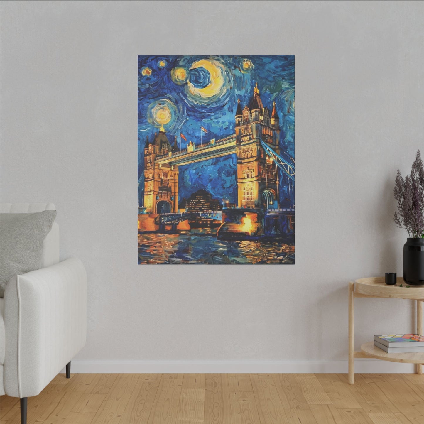 Canvas London Bridge meets Van Gogh Style