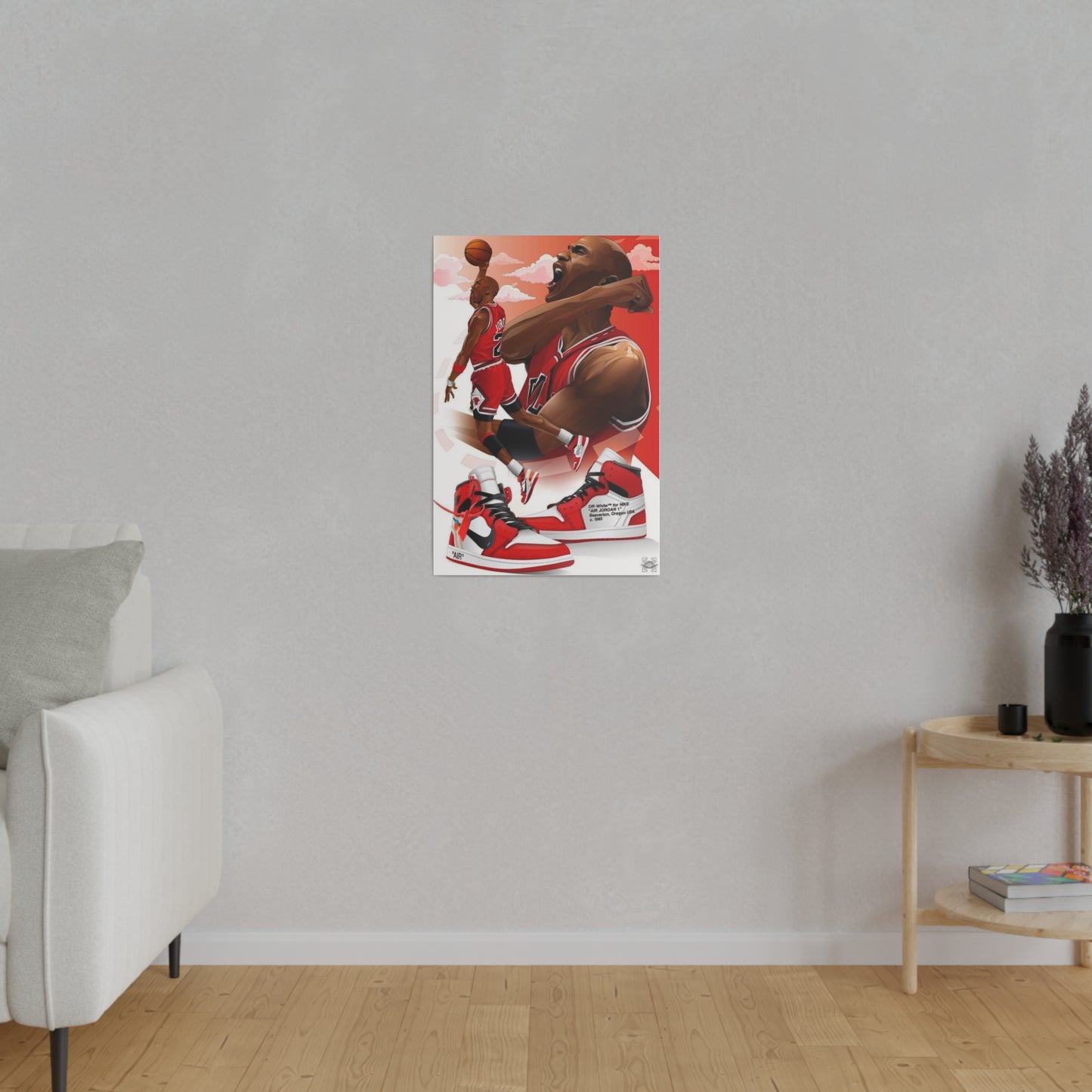 Michael Jordan Magical Shoes on Canvas: Airborne Legacy
