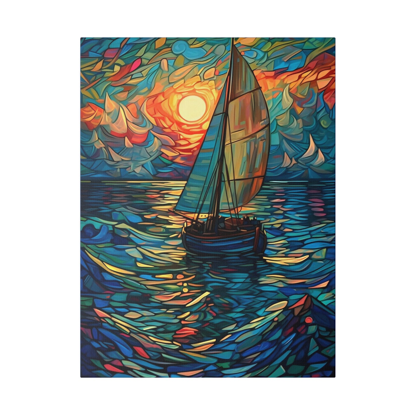 Ship on the Sea: Nautical Wall Art - Canvas