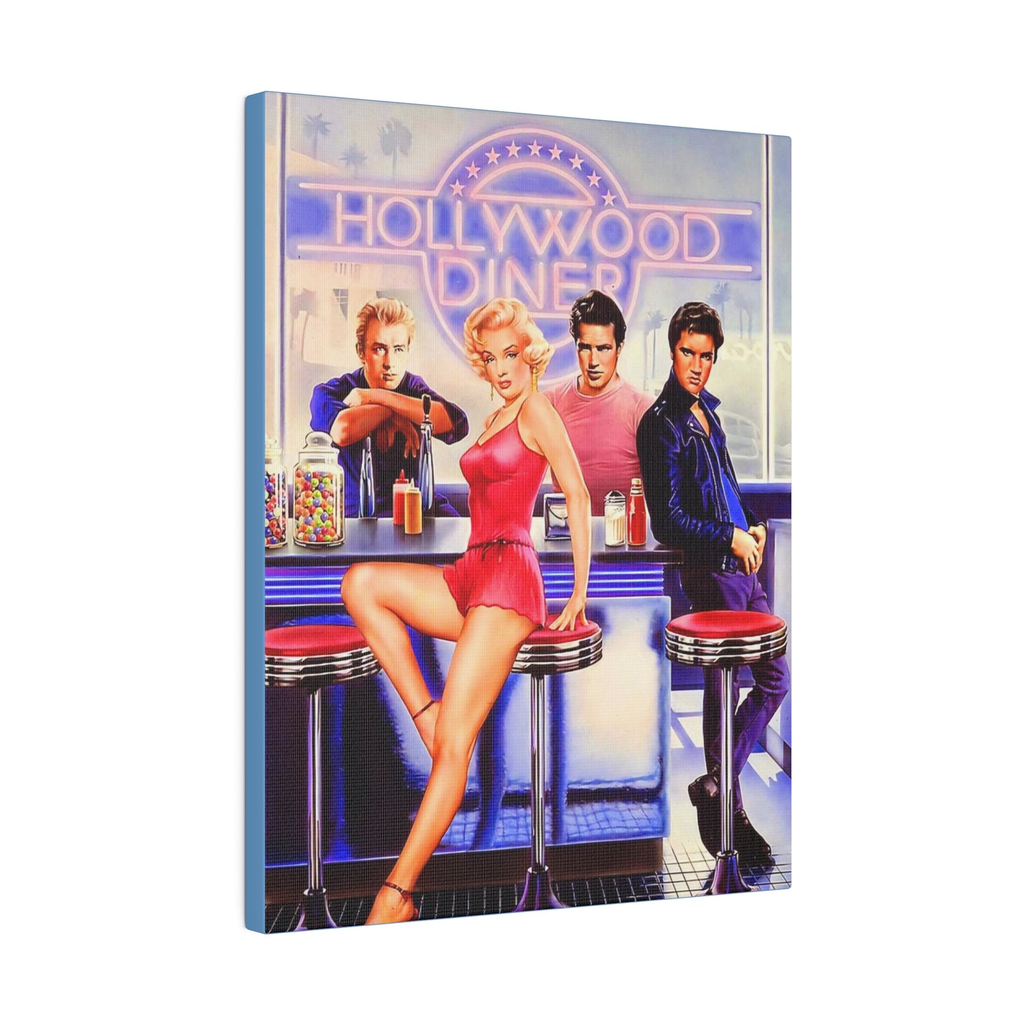 Legends of Hollywood: Diner of the Departed" Canvas