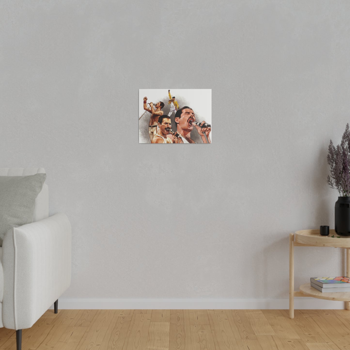 Queen and Freddie Mercury on Live Aid - Canvas