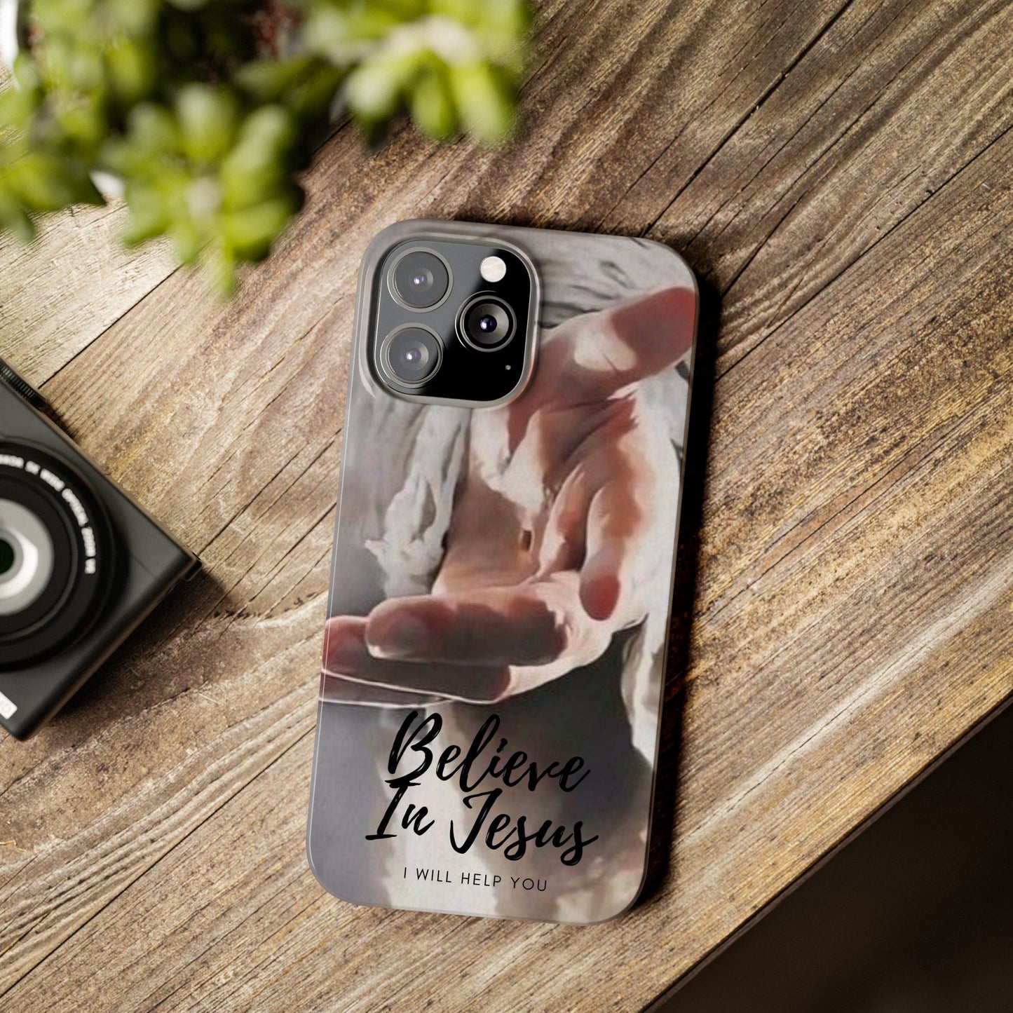 Believe: Jesus Reaches Out His Hand" iPhone 15, 14, 13, 12, Cases