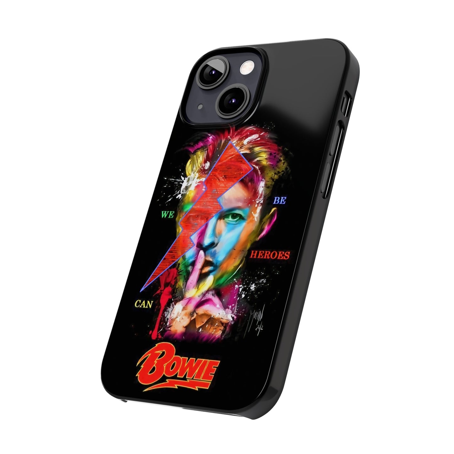 David Bowie: We Can Be Heroes" iPhone 15, 14, 13, 12 Cases