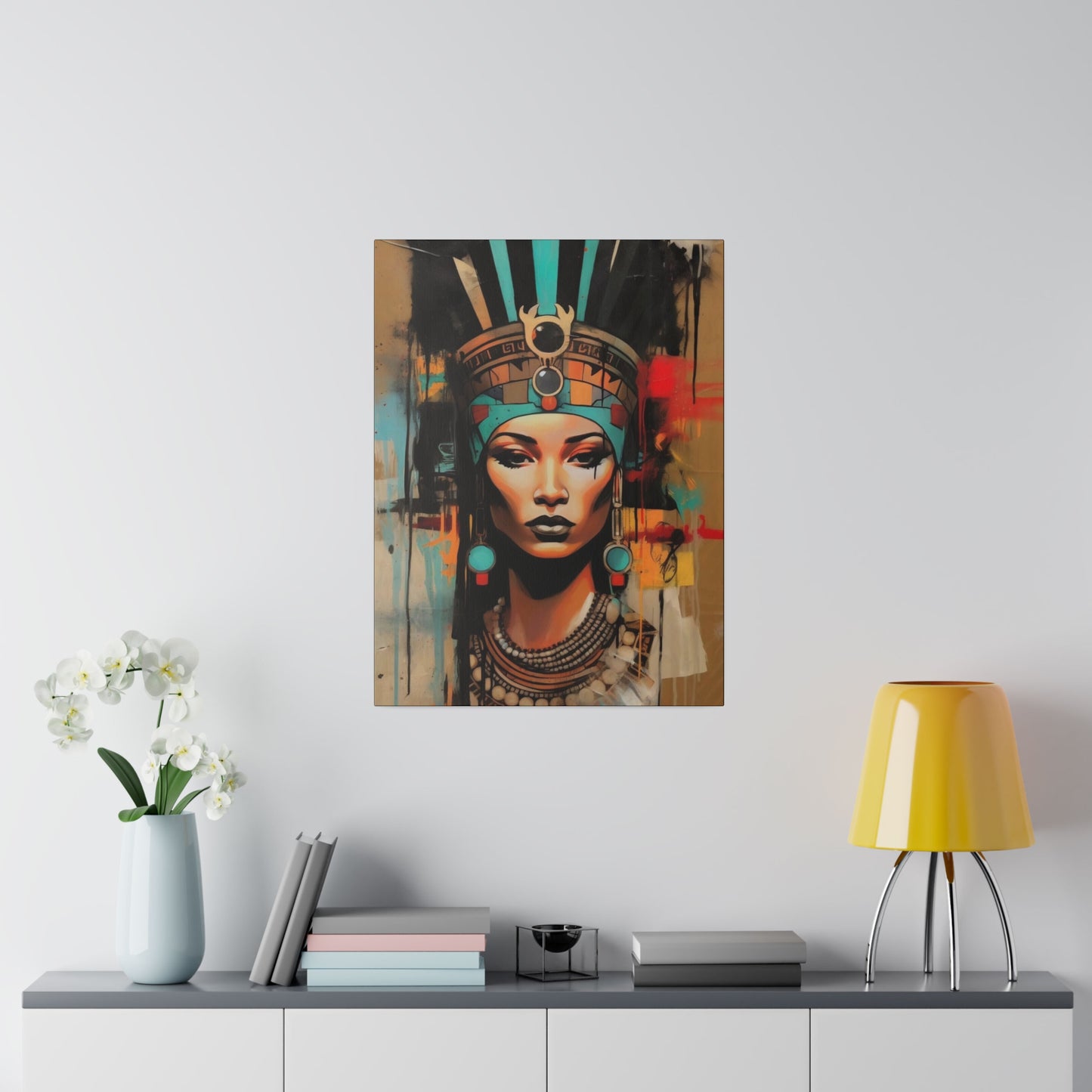 Pharaoh Queen of Egypt: Regal Wall Art - Canvas
