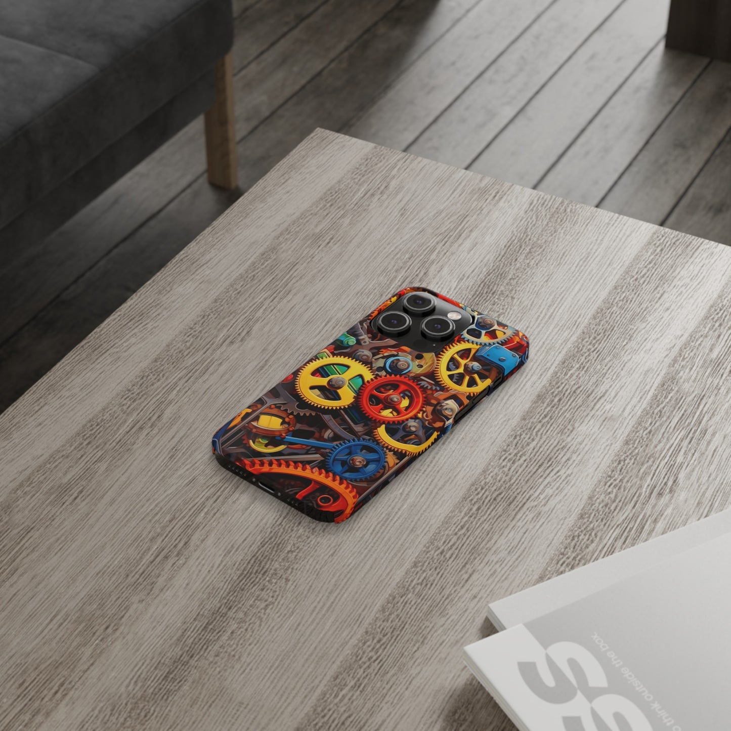 Colorful Gears: Iphone 15, 14, 13, 12 Cases