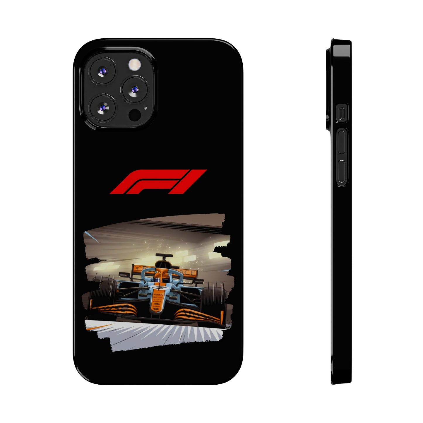 F1 McClaren Orange Car Iphone 15, 14, 13, 12, 11 Cases