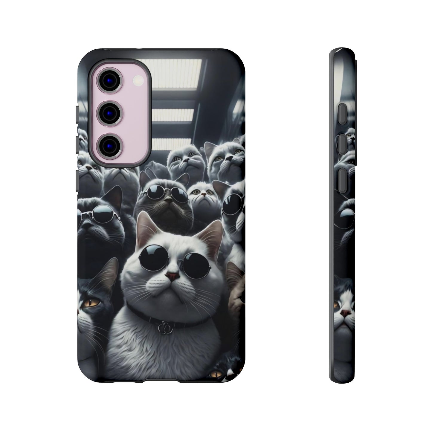 Cool Cats with Sunglasses" for iPhone 15, 14, 13, 12, 11 and Galaxy S23, S22 Cases