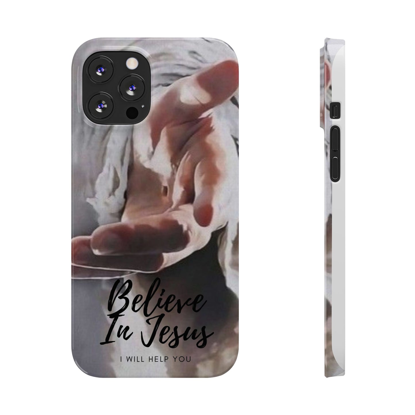 Believe: Jesus Reaches Out His Hand" iPhone 15, 14, 13, 12, Cases