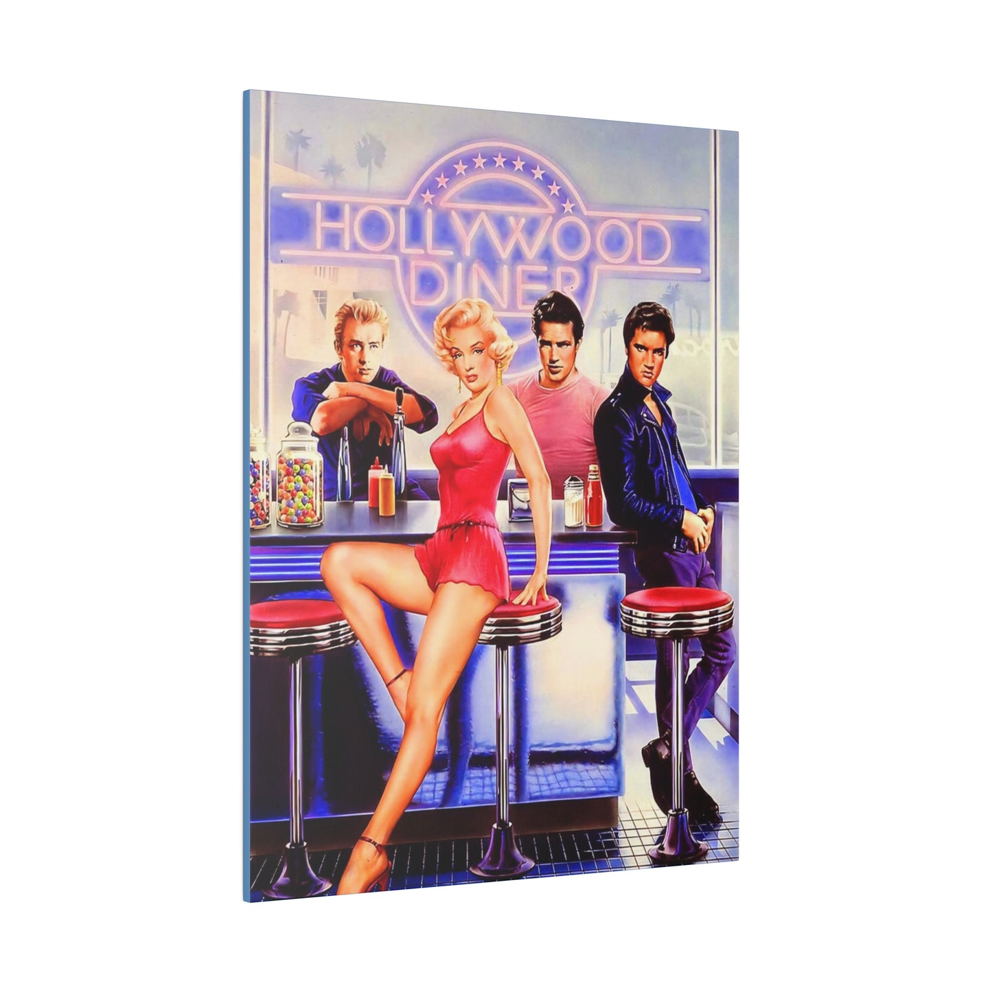 Legends of Hollywood: Diner of the Departed" Canvas