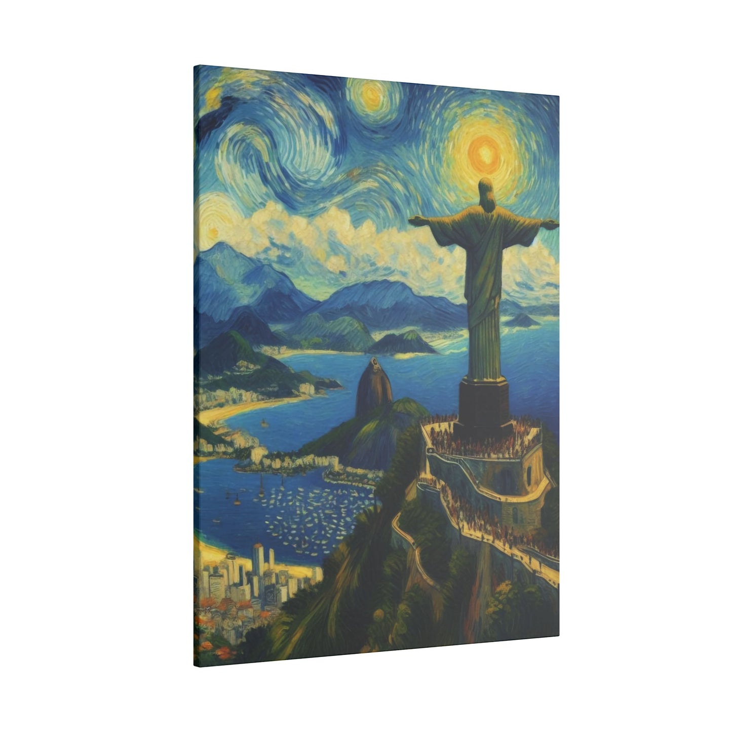 Canvas Rio de Janeiro meets Van Gogh Style