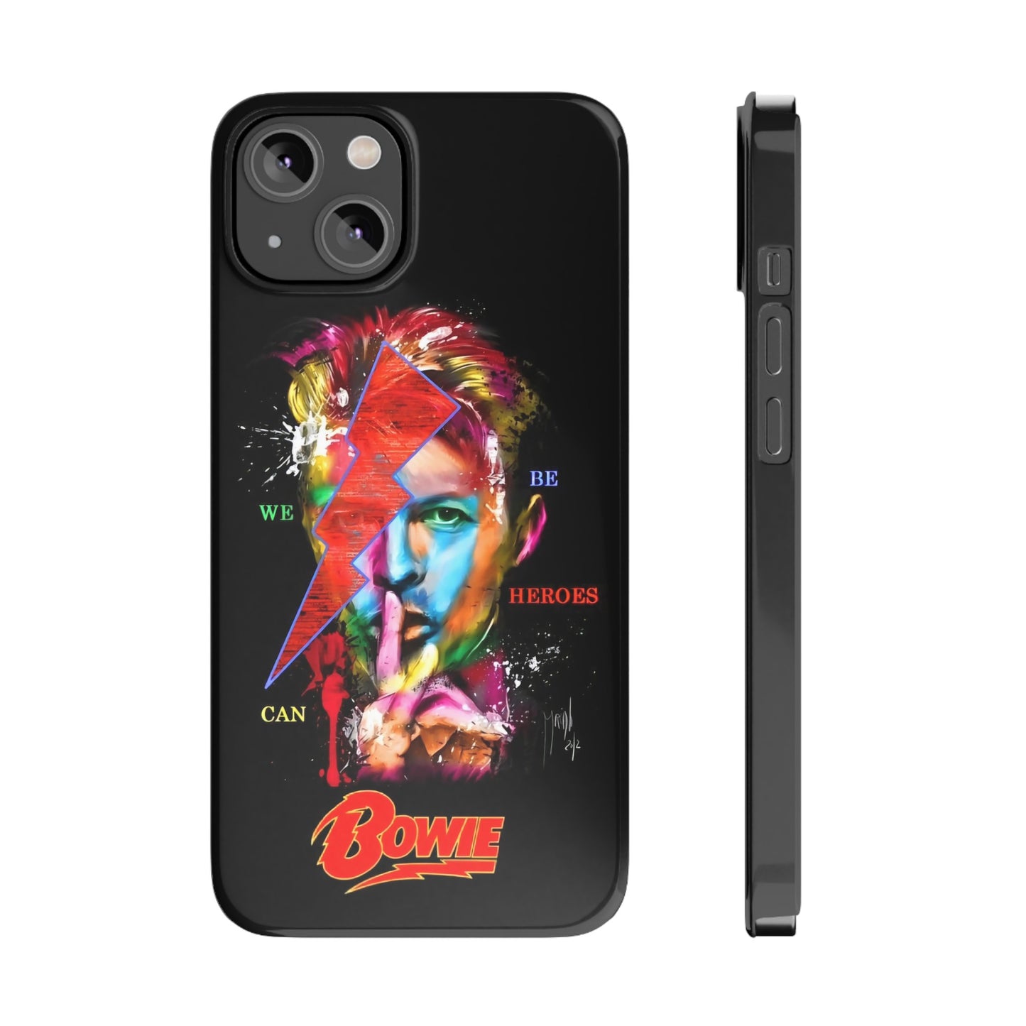 David Bowie: We Can Be Heroes" iPhone 15, 14, 13, 12 Cases