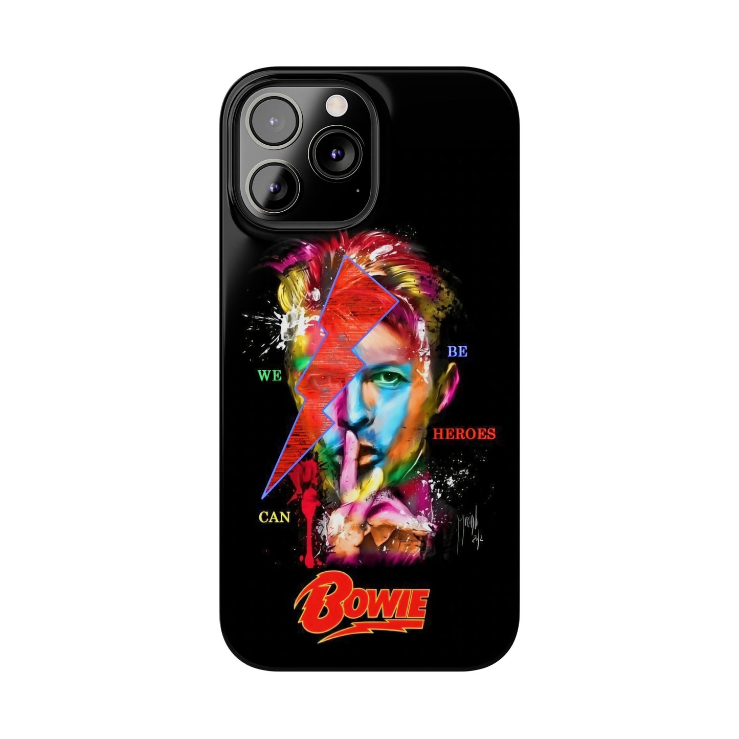 David Bowie: We Can Be Heroes" iPhone 15, 14, 13, 12 Cases