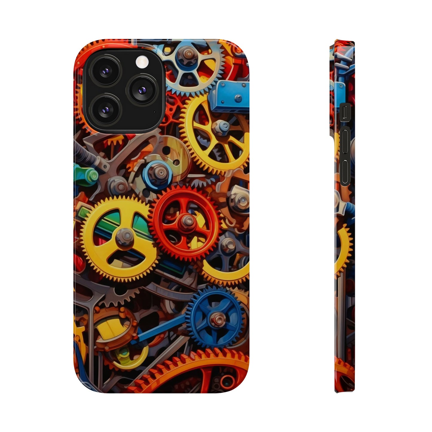 Colorful Gears: Iphone 15, 14, 13, 12 Cases