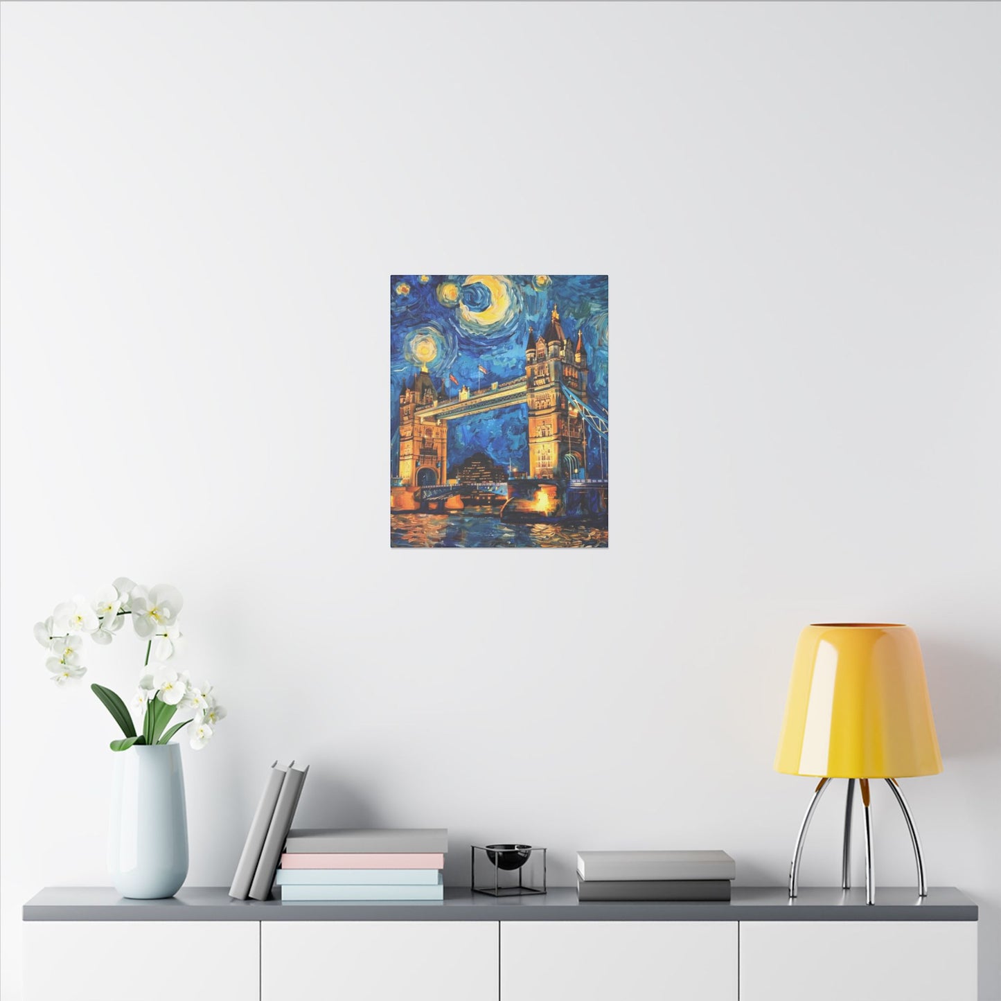 Canvas London Bridge meets Van Gogh Style