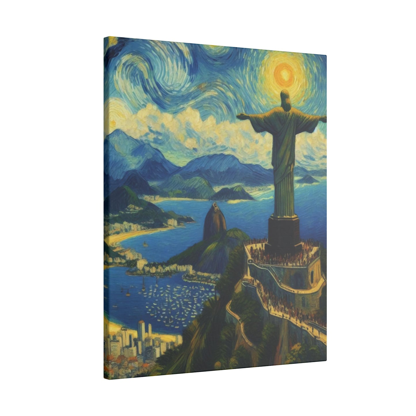 Canvas Rio de Janeiro meets Van Gogh Style