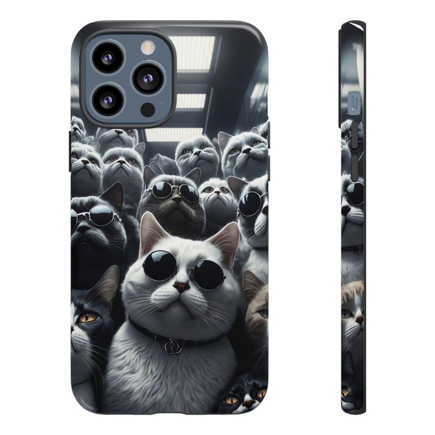 Cool Cats with Sunglasses" for iPhone 15, 14, 13, 12, 11 and Galaxy S23, S22 Cases