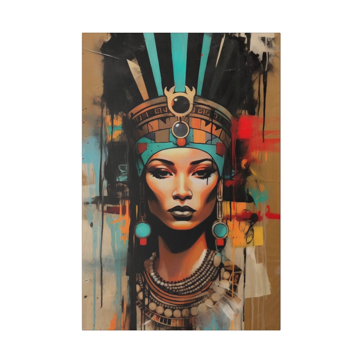 Pharaoh Queen of Egypt: Regal Wall Art - Canvas
