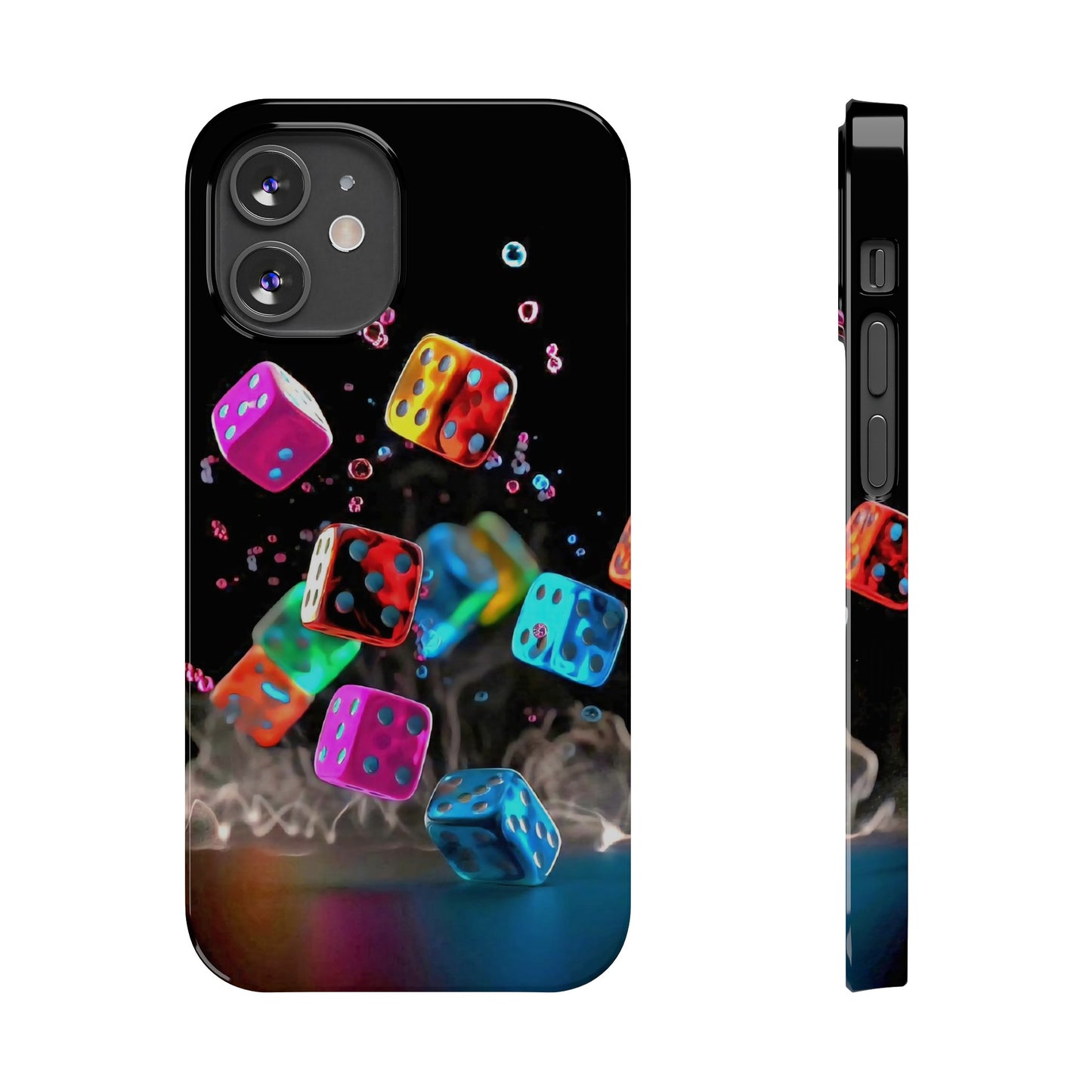 Falling Colorful Cubes, Iphone 15, 14, 13, 12 Cases