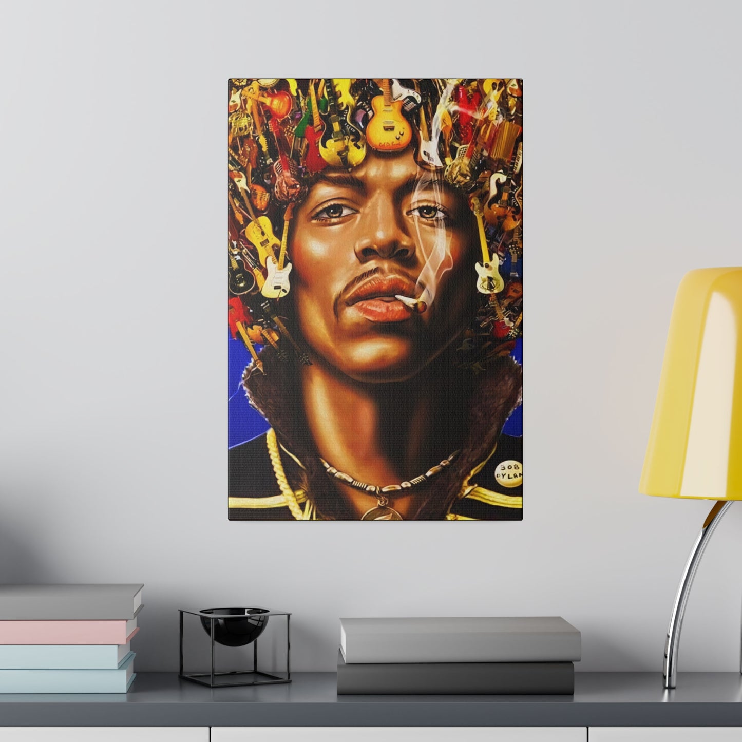 Jimi Hendrix Guitar King - Canvas