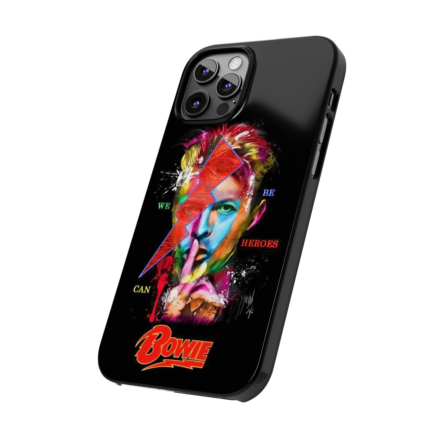 David Bowie: We Can Be Heroes" iPhone 15, 14, 13, 12 Cases