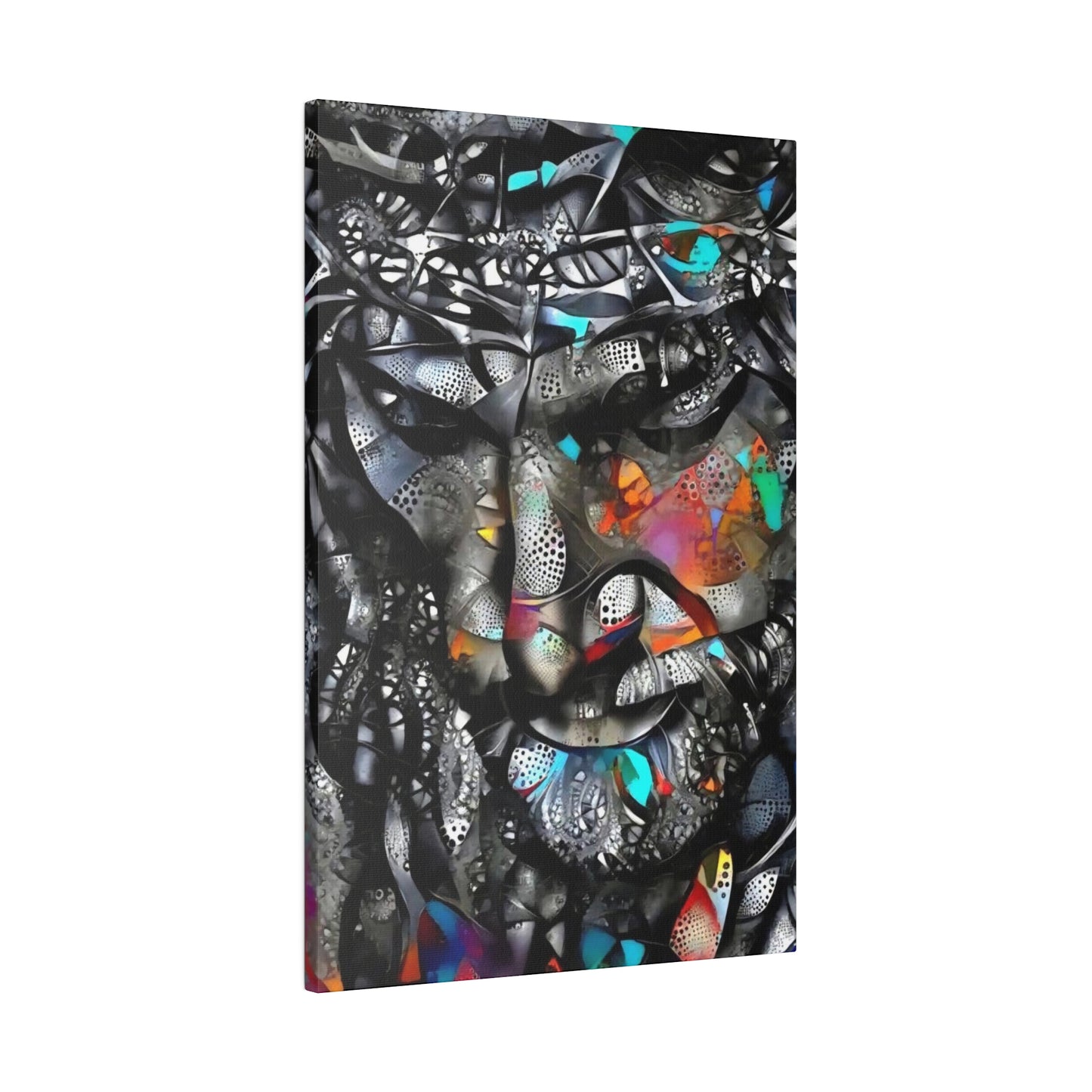 Jesus with Thorn Crown: Sacred Wall Art - Canvas