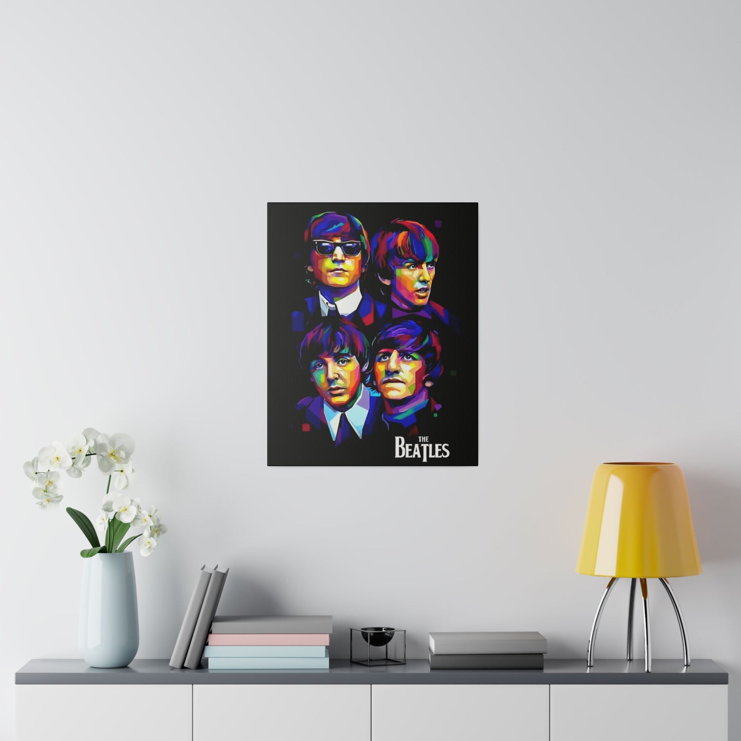 The Beatles Black Portret - Canvas