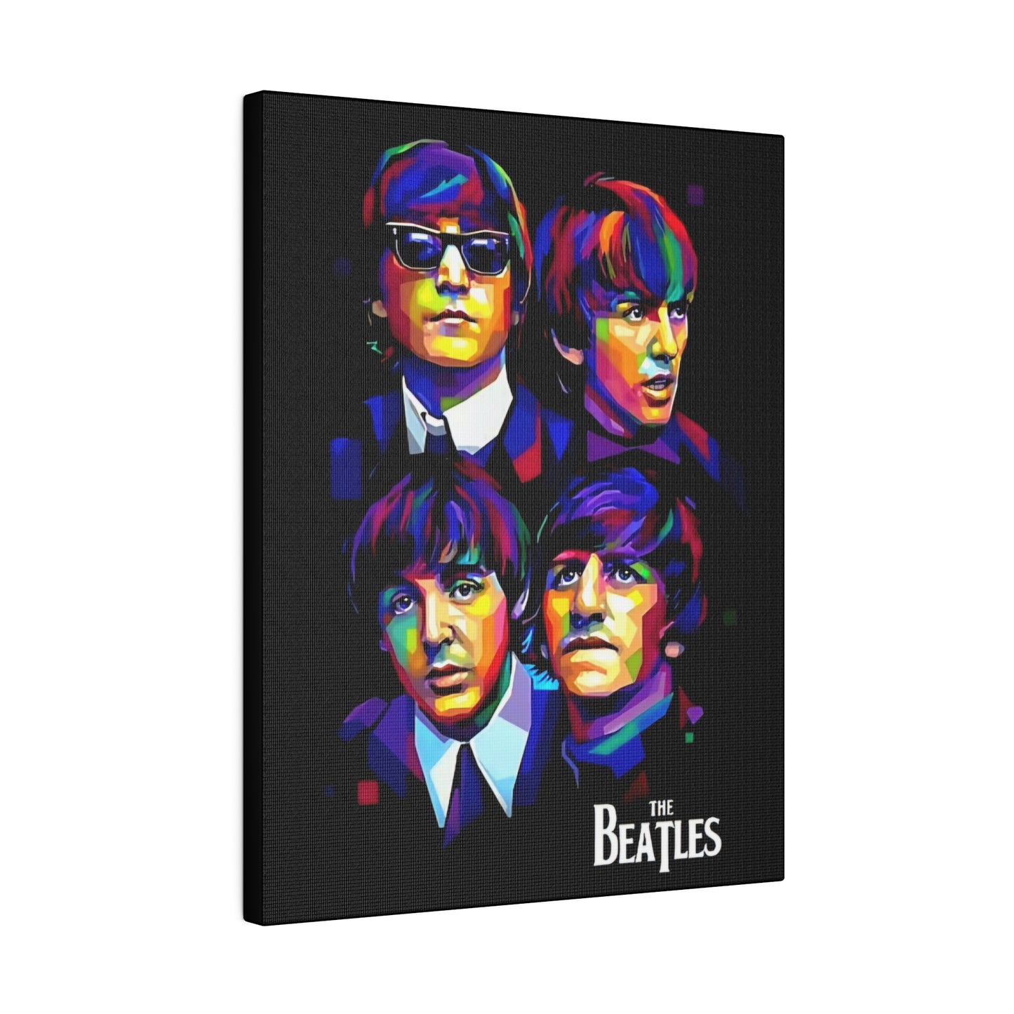 The Beatles Black Portret - Canvas