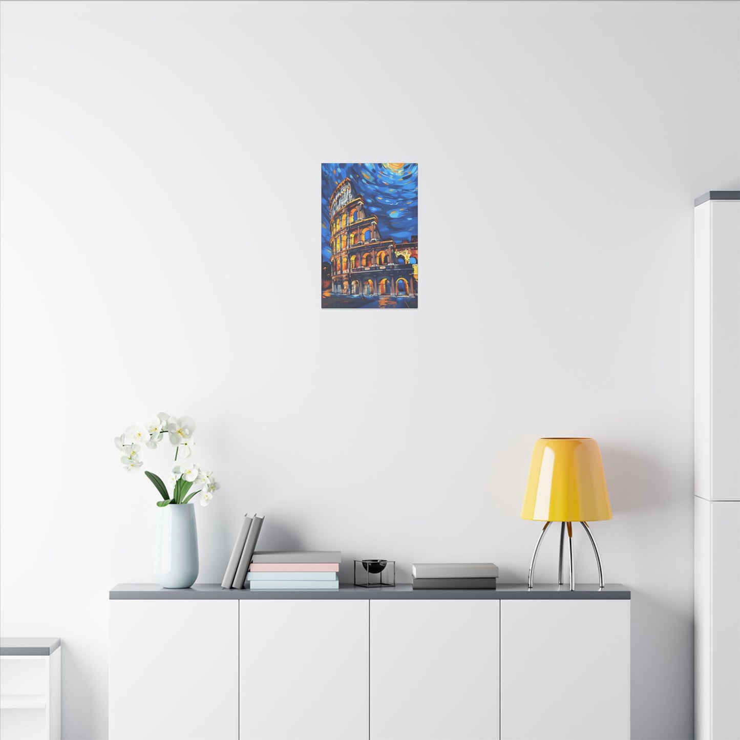Canvas Colosseum Meets Van Gogh Style