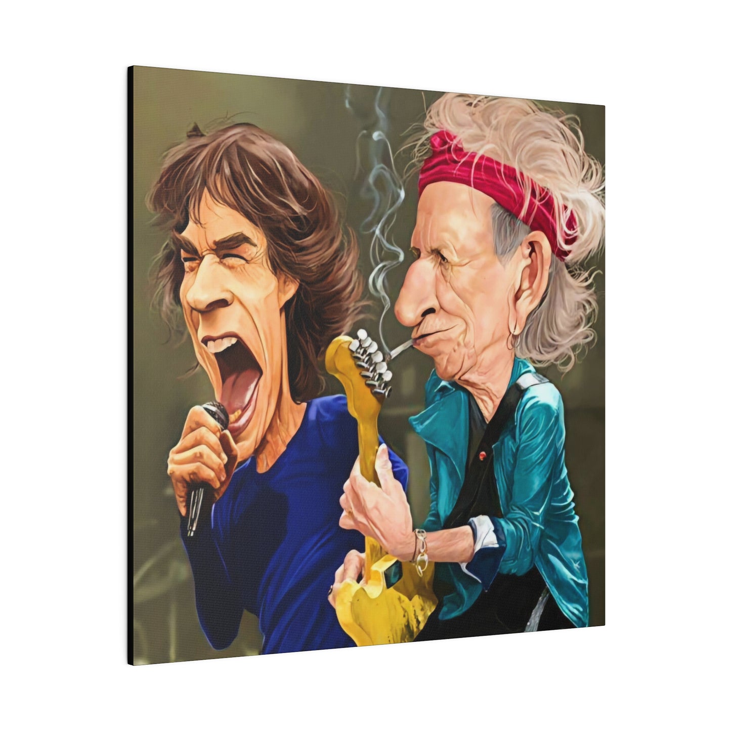 Rolling Stones with Mick Jagger, Keith Richards - Canvas