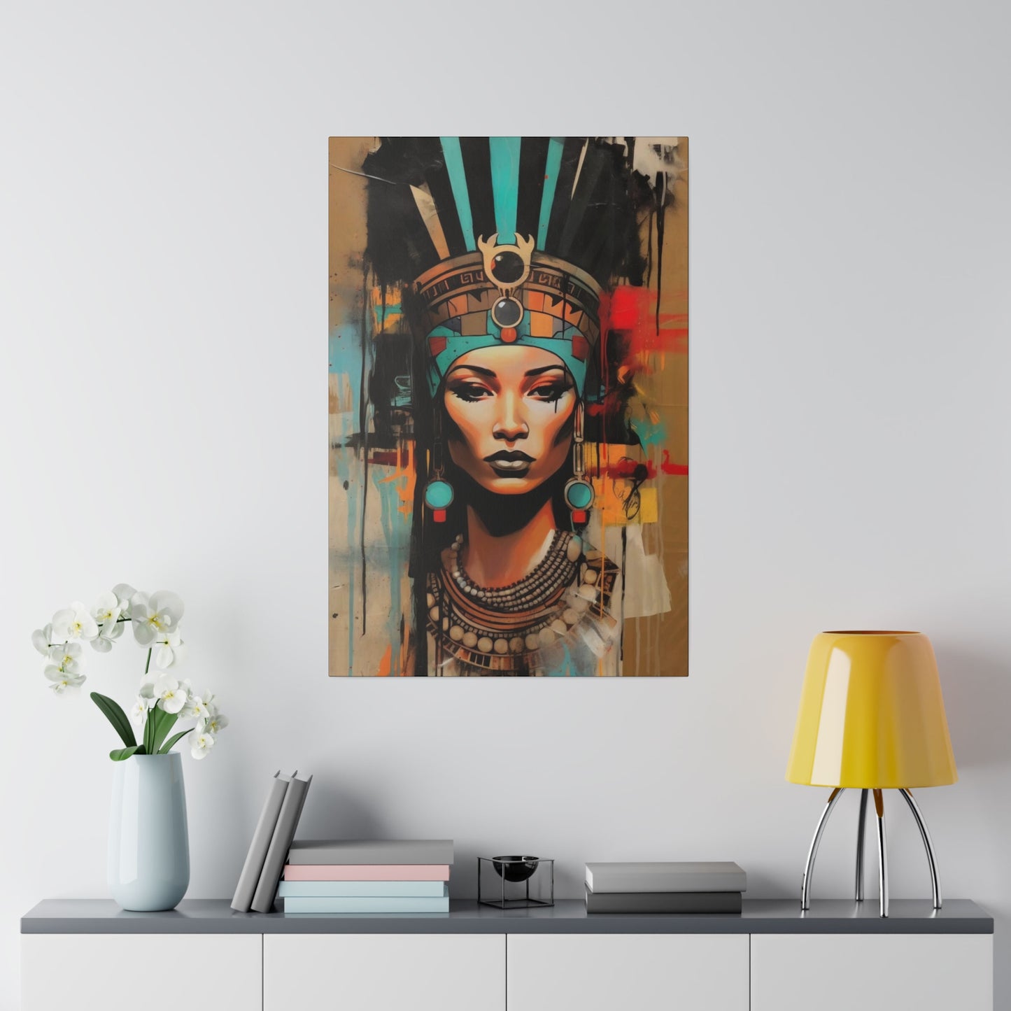 Pharaoh Queen of Egypt: Regal Wall Art - Canvas