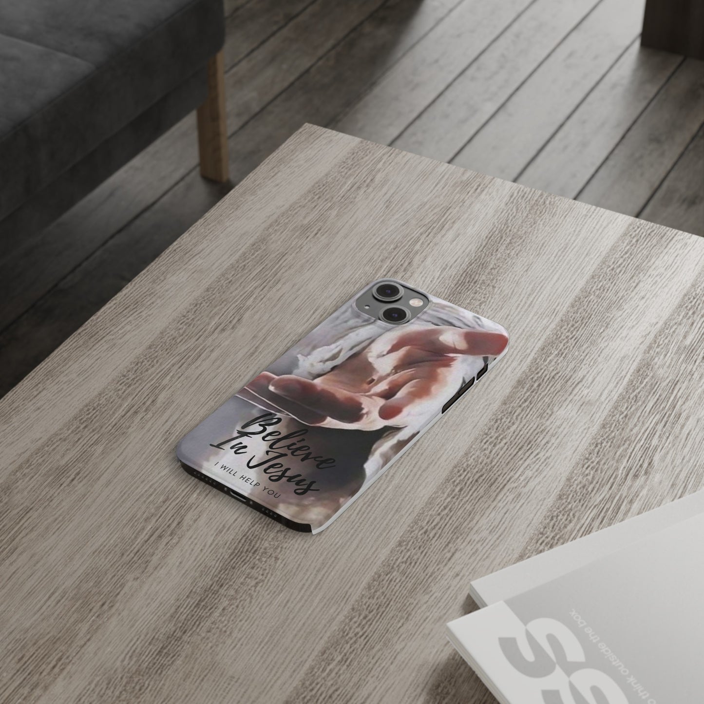 Believe: Jesus Reaches Out His Hand" iPhone 15, 14, 13, 12, Cases