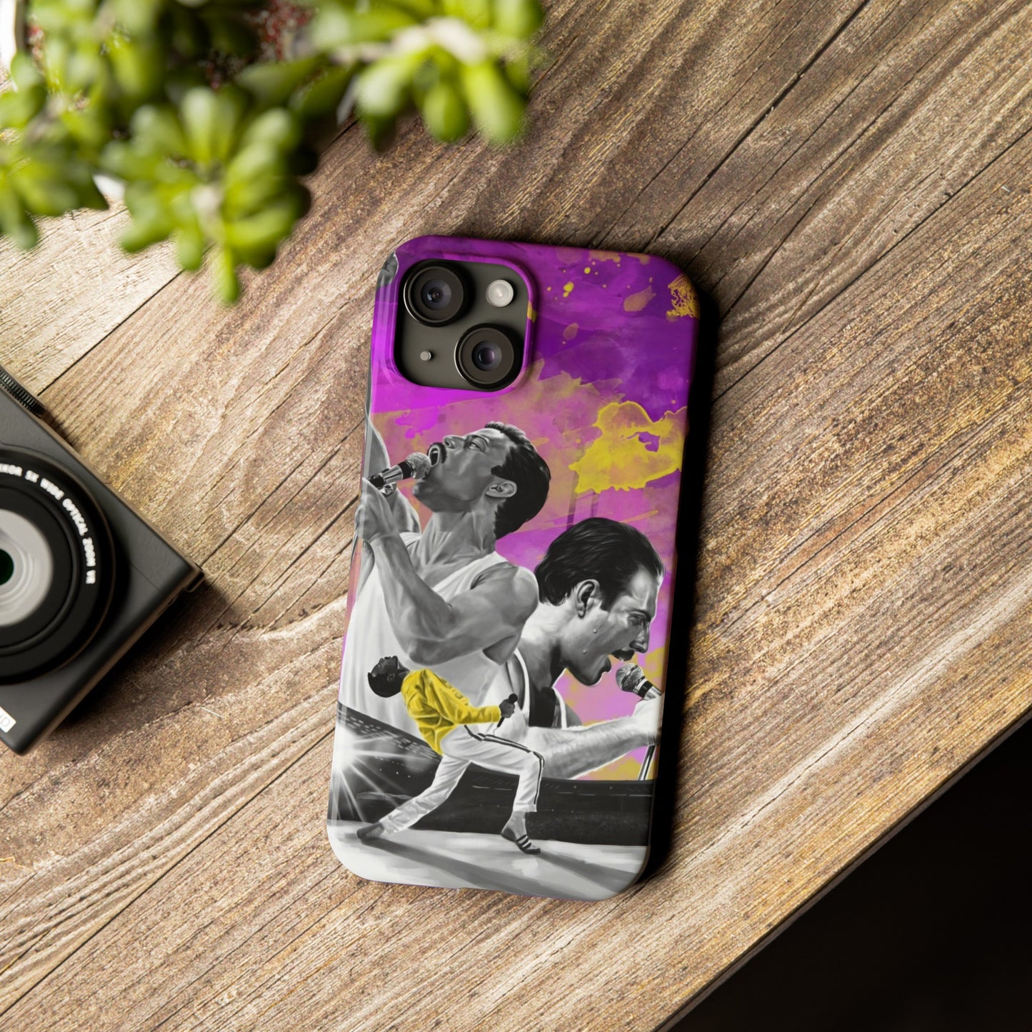 Queen Freddie Mercury on Live Aid IPhone 15, 14, 13, 12 Cases
