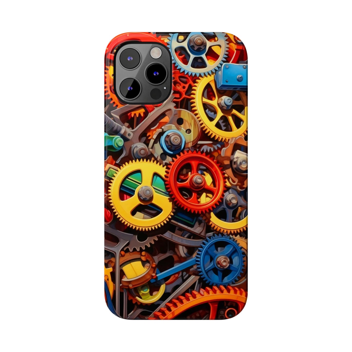 Colorful Gears: Iphone 15, 14, 13, 12 Cases