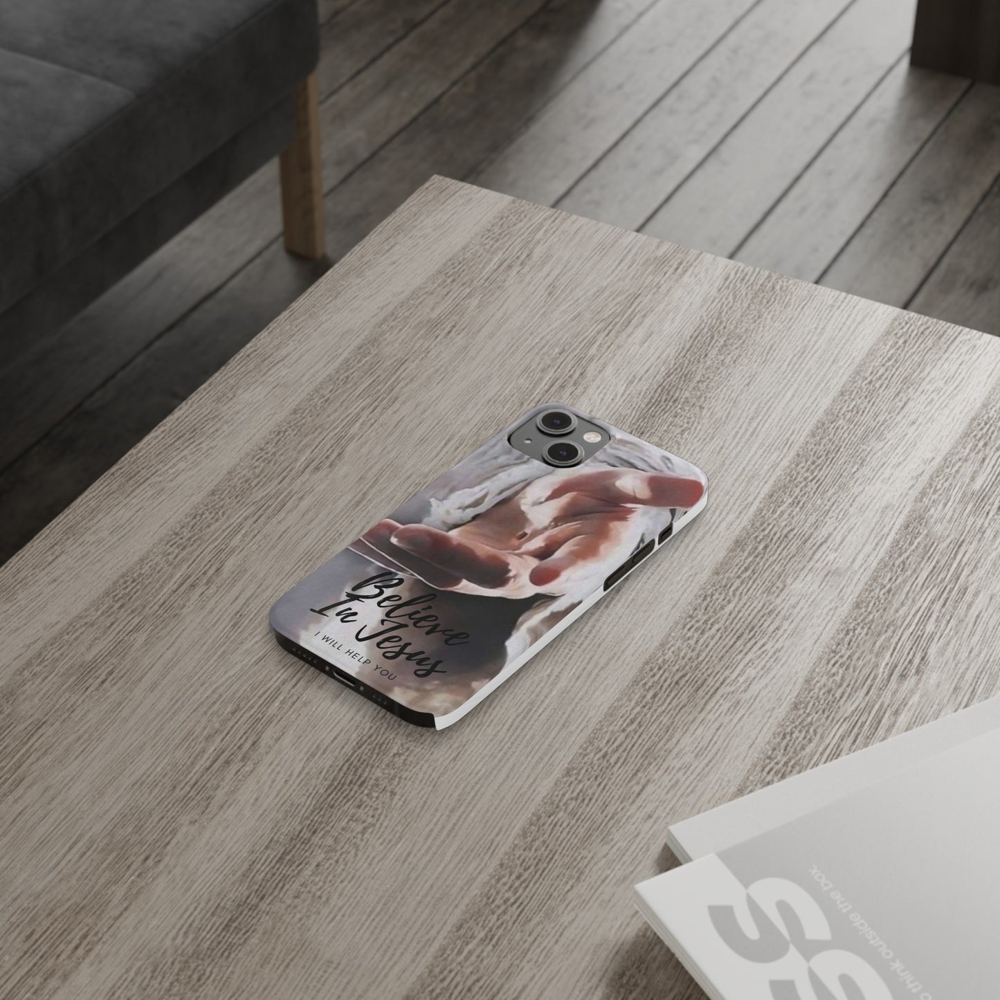 Believe: Jesus Reaches Out His Hand" iPhone 15, 14, 13, 12, Cases