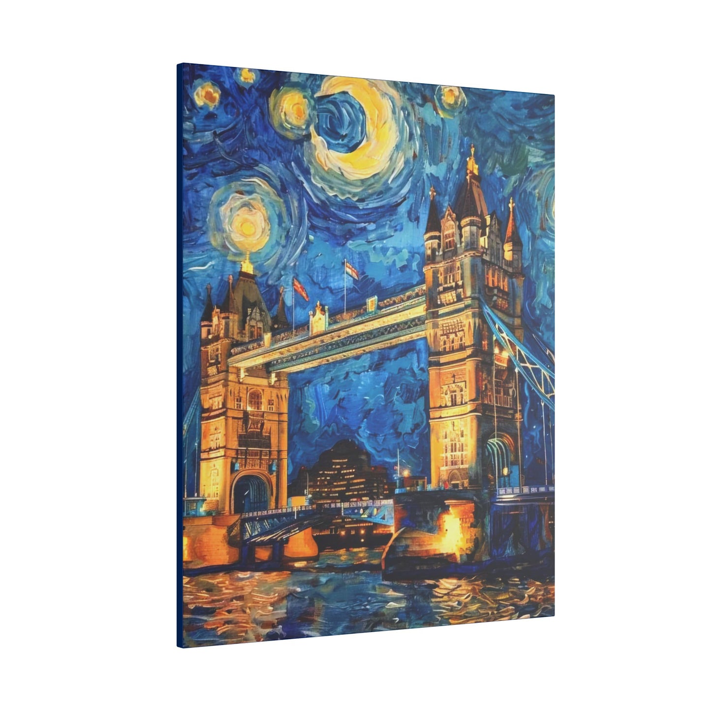 Canvas London Bridge meets Van Gogh Style