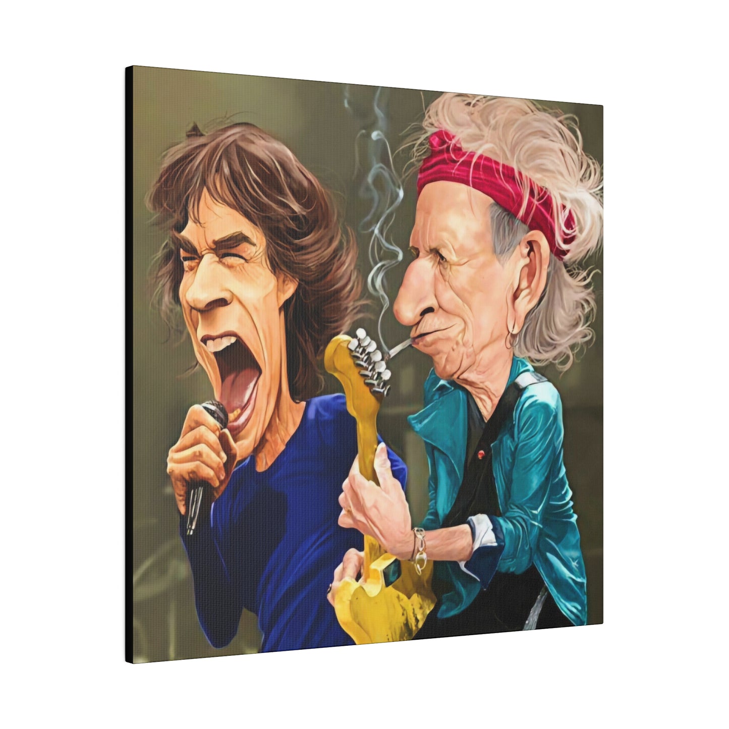 Rolling Stones with Mick Jagger, Keith Richards - Canvas