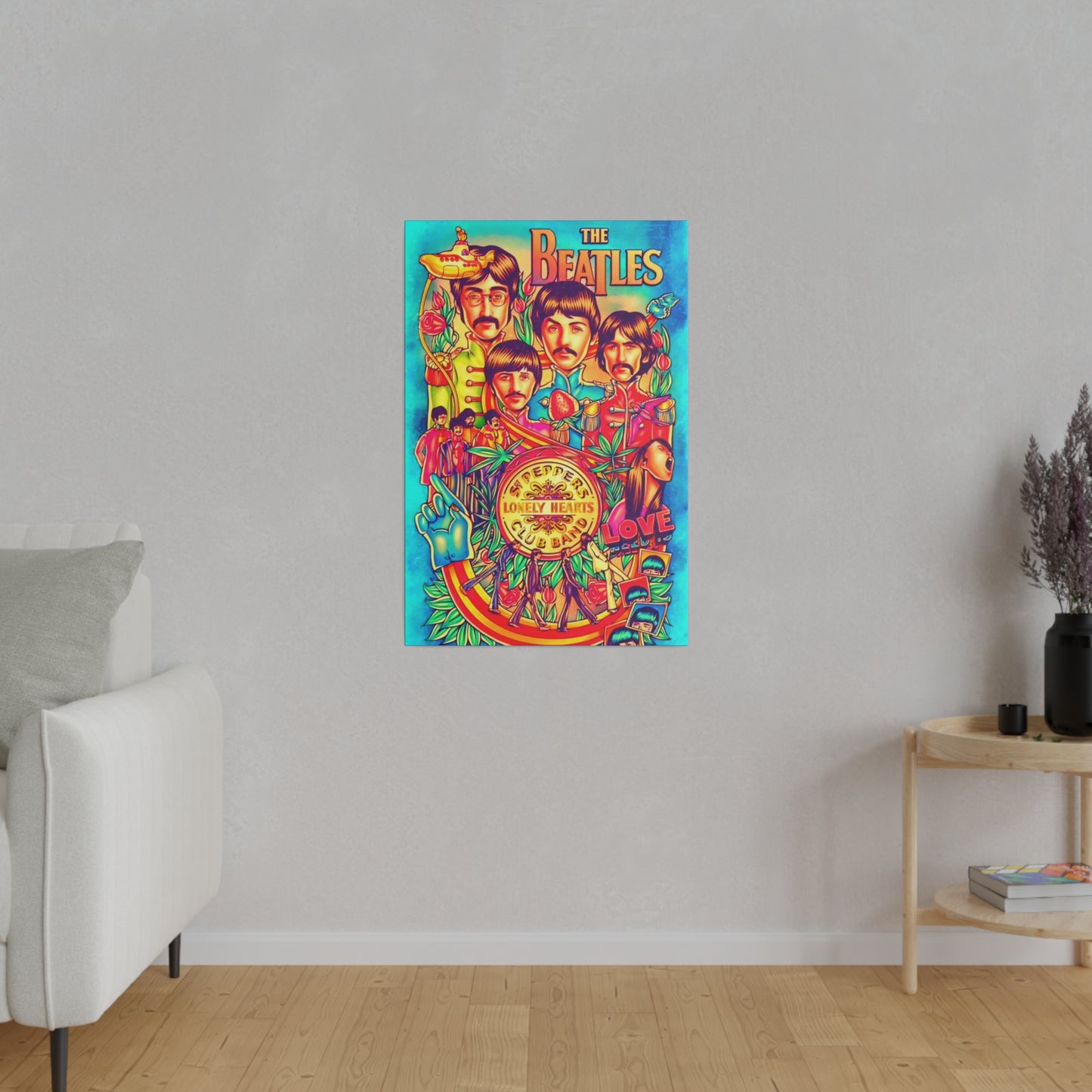 The Beatles, St Pepper Lonely Hearts Club band - Canvas