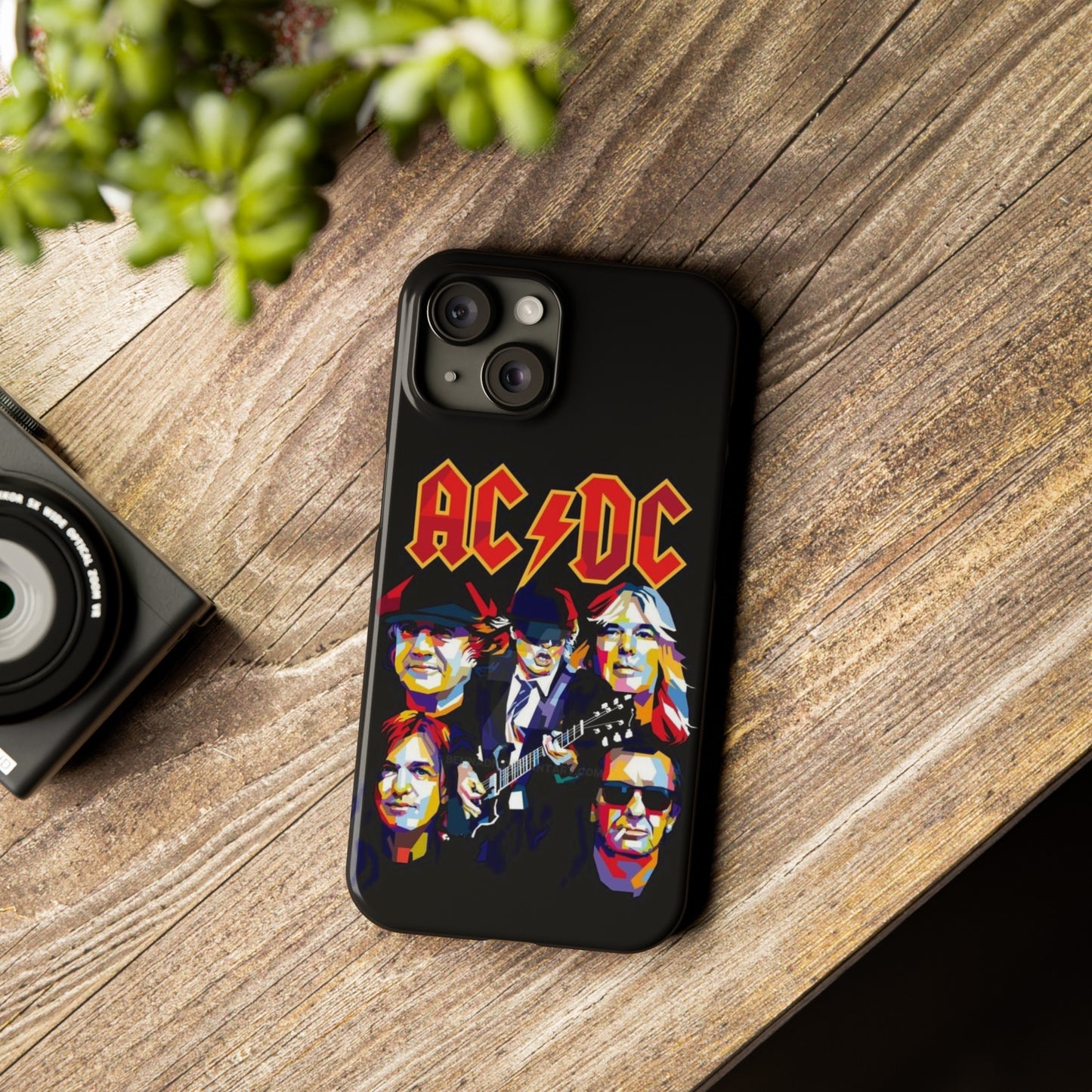 AC/DC IPhone 15, 14, 13, 12 Cases - Art design