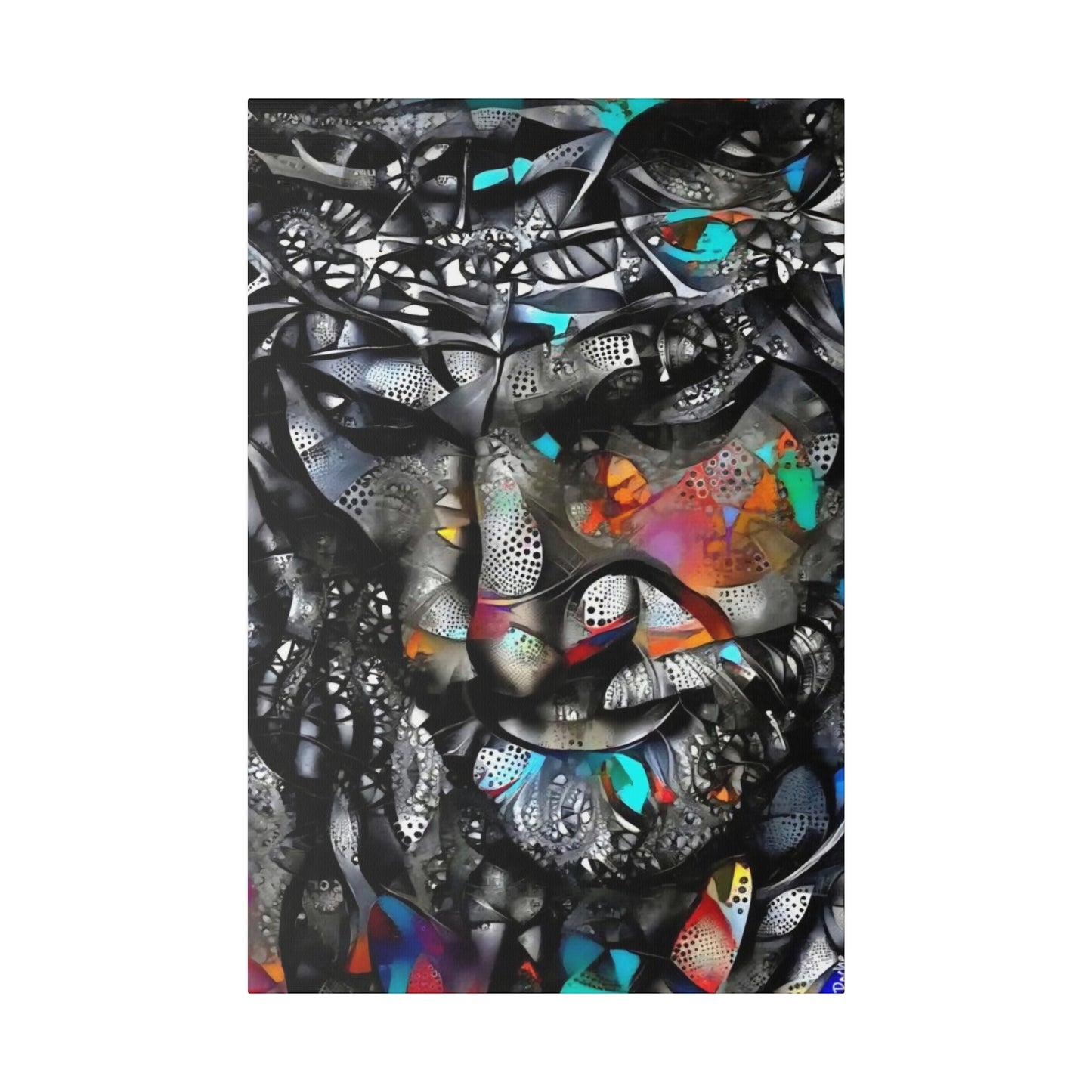 Jesus with Thorn Crown: Sacred Wall Art - Canvas