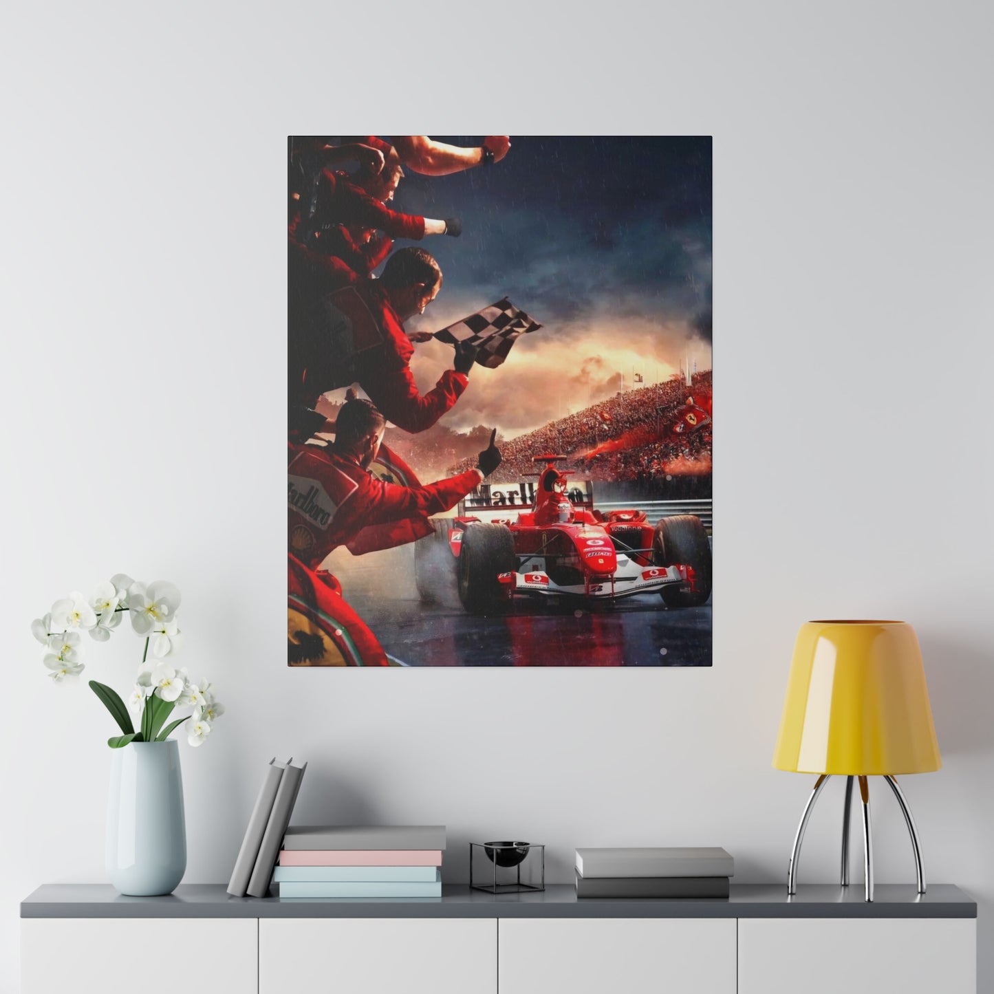 Ferrari Michael Schumacher Victory Canvas: Celebrate the Legend